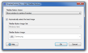 DisplayFusion Settings - TitleBar Button Edit