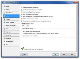 DisplayFusion: Multi-Monitor Taskbar Settings