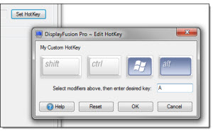 HotKeys: Assigning a Key Combination
