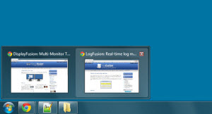 DisplayFusion: Taskbar Windows 7-Style Thumbnail Window Preview