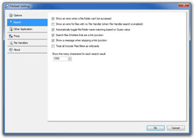 FileSeek: Search Settings