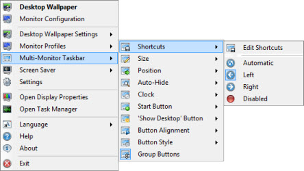 Taskbar Shortcuts