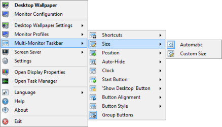 Taskbar Size