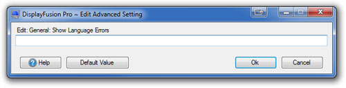 Advanced Settings Edit