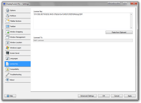 License Key