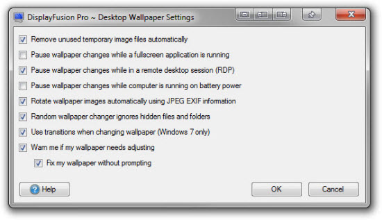 Wallpaper Settings