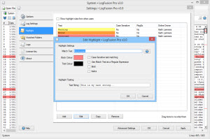 Editing a Highlight Rule