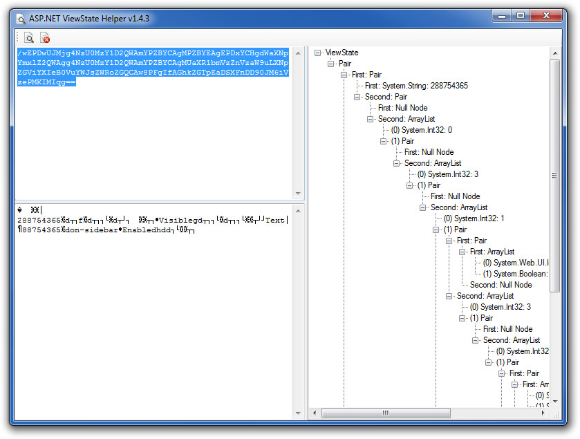 ASP.NET ViewState Helper: Automatically Decode Any ViewState! • Binary ...