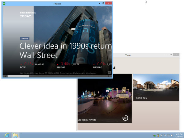 Windows Store App in Desktop Window