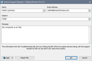 Submit Support Request Submit Support Request