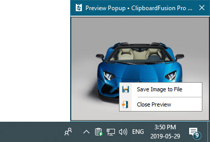 Preview Popup Context Menu Preview Popup Context Menu
