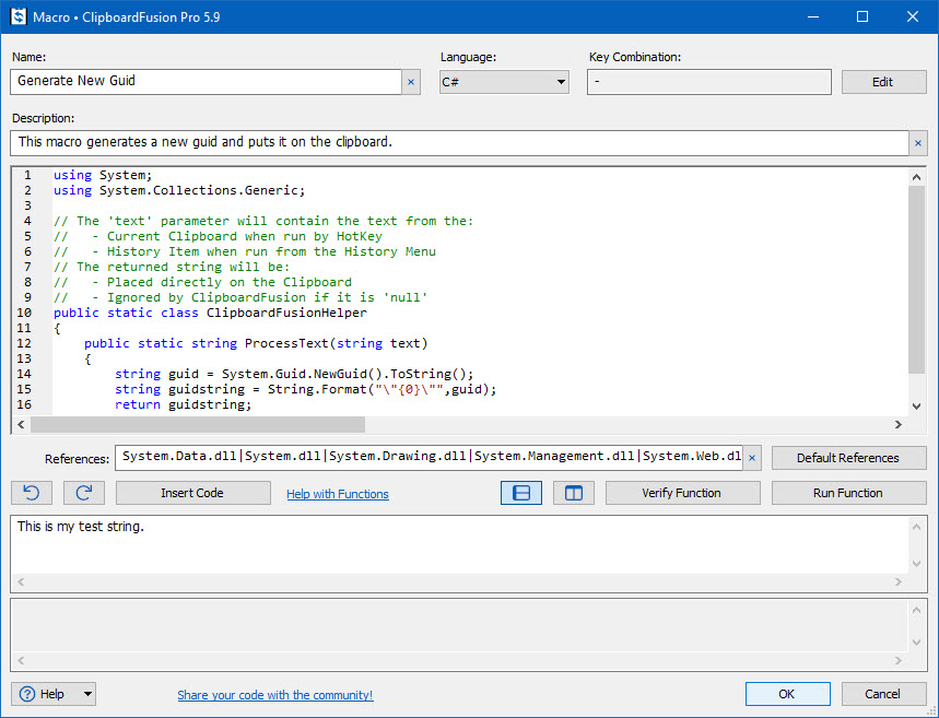 Macro Editor Macro Editor
