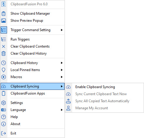 Clipboard Syncing