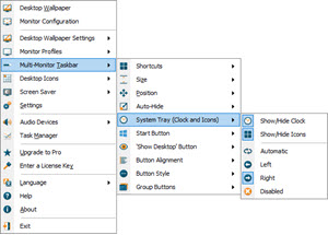 System Tray (Clock and Icons) System Tray (Clock and Icons)