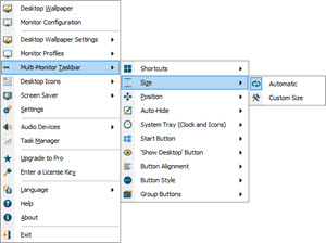 Taskbar Size Taskbar Size