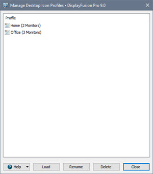 Manage Desktop Icon Profiles Manage Desktop Icon Profiles