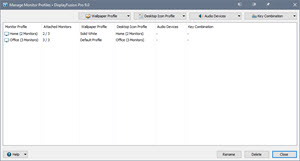 Manage Monitor Profiles Manage Monitor Profiles