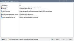 Select Application Select Application
