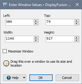 Trigger Action Size and Location Trigger Action Size and Location