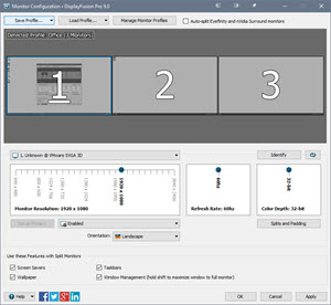 DisplayFusion Monitor Configuration Window DisplayFusion Monitor Configuration Window