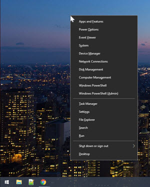 Windows 10 Tweak: Move Power User Menu (Win+X)
to the Mouse Cursor Windows 10 Tweak: Move Power User Menu (Win+X)
to the Mouse Cursor