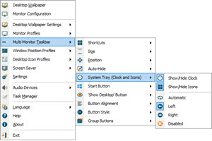 System Tray (Clock and Icons) System Tray (Clock and Icons)