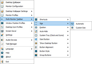 Taskbar Size Taskbar Size