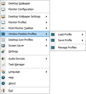 Window Position Profiles Window Position Profiles