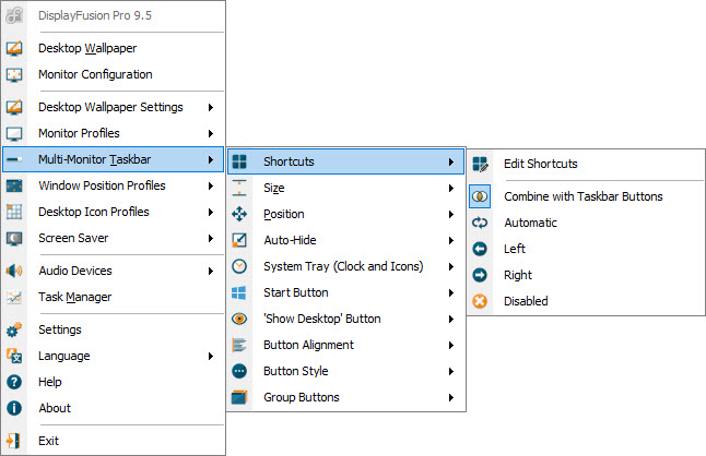 Taskbar Shortcuts Taskbar Shortcuts