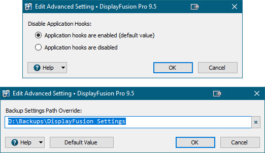Edit Advanced Setting Edit Advanced Setting