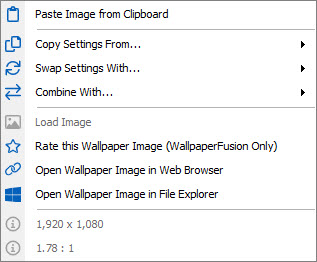 Monitor Right-Click Context Menu Monitor Right-Click Context Menu