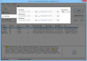Date Filters Tab Date Filters Tab
