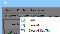 Tabbed Searches Tabbed Searches