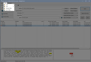 Profiles Menu Profiles Menu