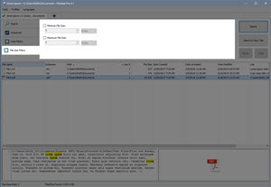 File Size Filters Tab File Size Filters Tab