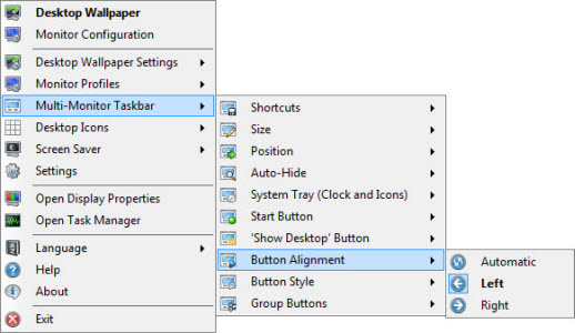 Taskbar Button Alignment