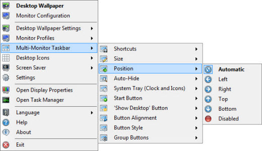 Taskbar Position