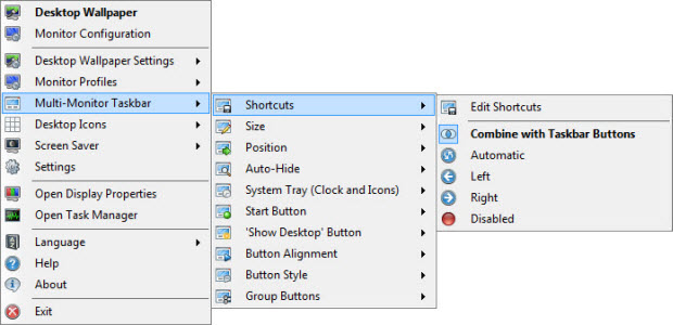 Taskbar Shortcuts