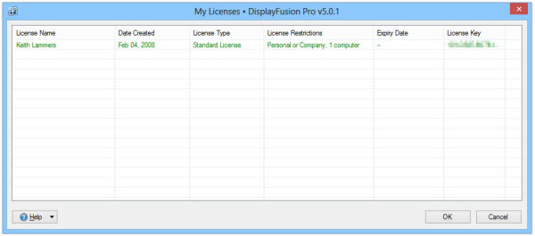 My Licenses