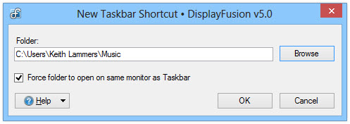Edit Folder Shortcut