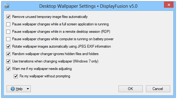 Wallpaper Settings