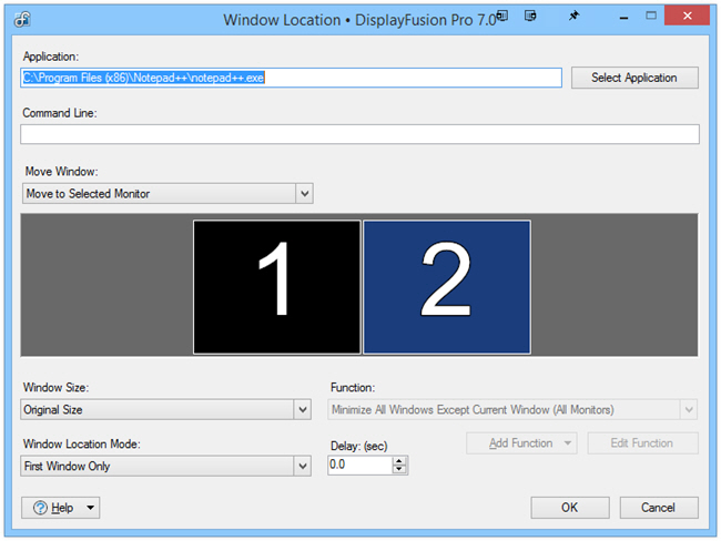 Window Location Edit Window Location Edit