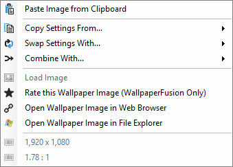 Monitor Right-Click Context Menu Monitor Right-Click Context Menu