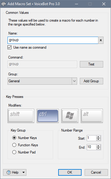 Add Macro Set Add Macro Set