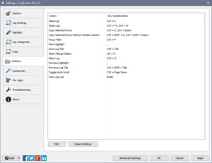 Settings > HotKeys Settings > HotKeys
