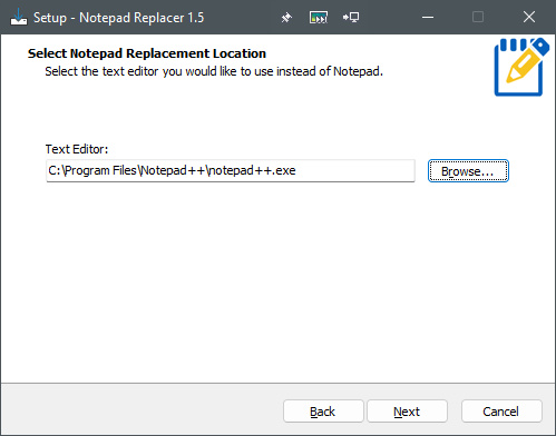 Notepad Replacer screenshot