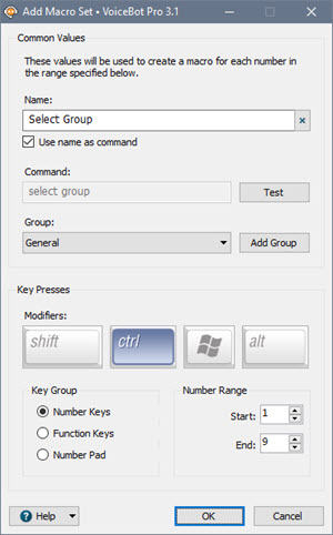 Add Macro Set Add Macro Set