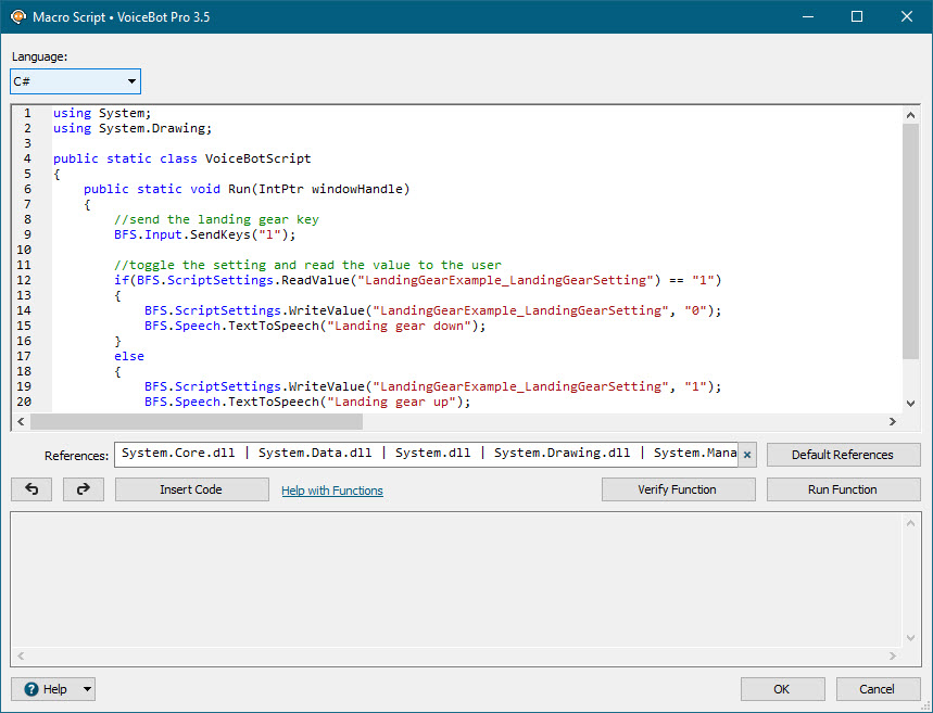Script Action Edit Window Script Action Edit Window
